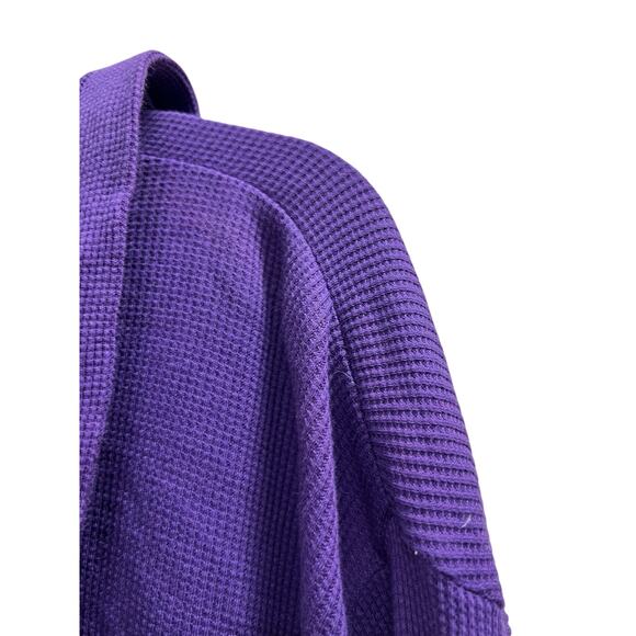 Jill Stern Wearable outlet Waffle open front boho cardigan oversized artsy sz XL - Picture 5 of 8